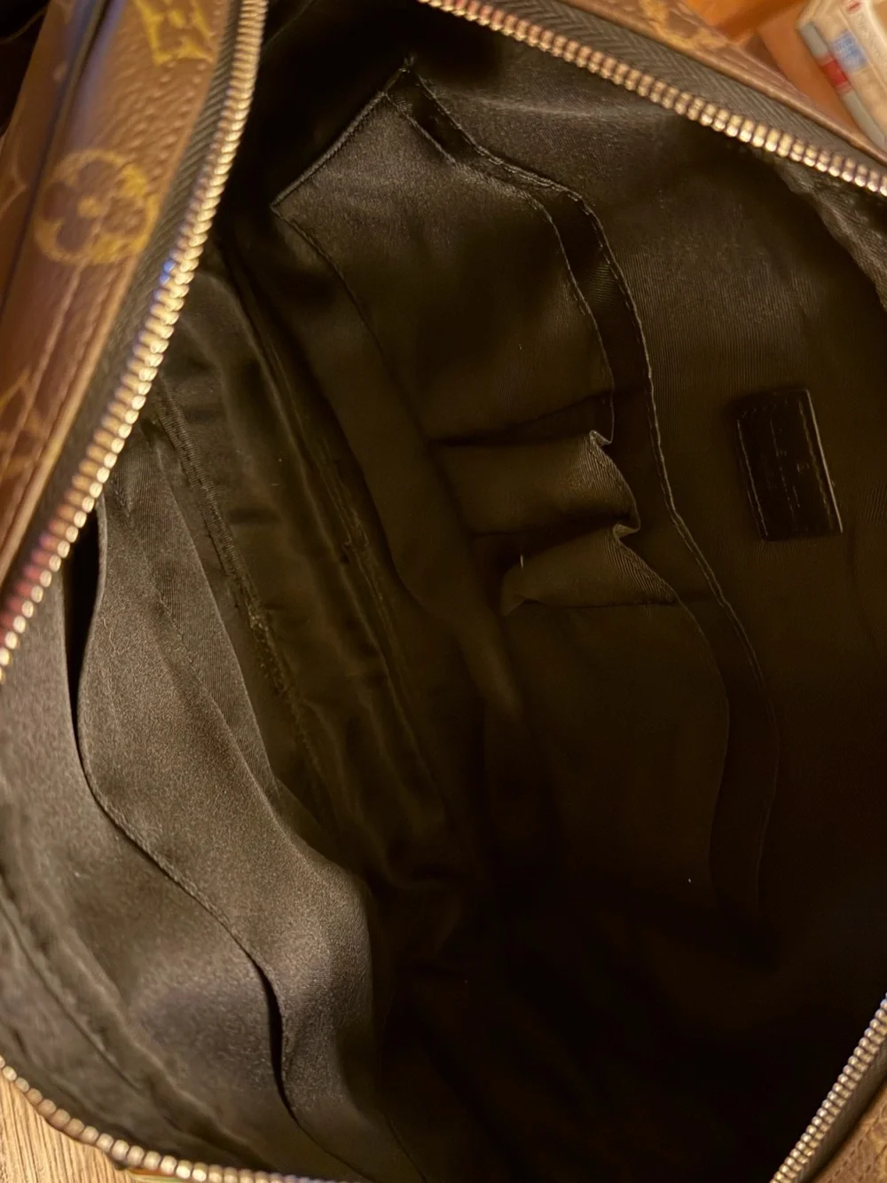 Luxury Brown Monogram Laptop Tote Bag